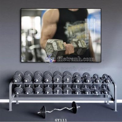 File gốc File tranh treo phòng gym GYM111 (trang trí) phòng ngủ