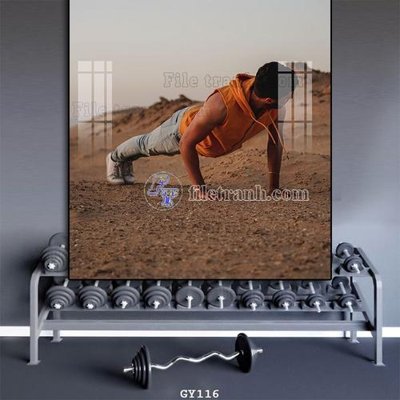 File gốc File tranh treo phòng gym GYM116 (phong cách) cổ điển