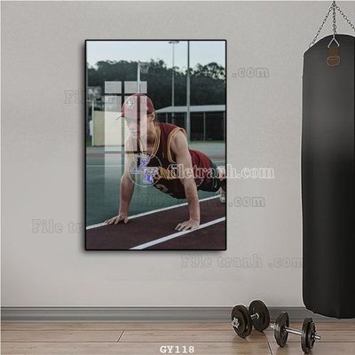 File PSD File tranh treo phòng gym GYM118 (gốc) nhiều lớp (multi-layer)