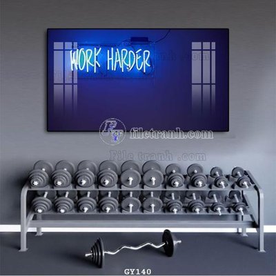 Tải file tranh gốc File tranh treo phòng gym GYM140 chất lượng cao
