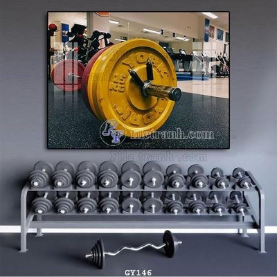 File tranh File tranh treo phòng gym GYM146 (gốc) phong cách tối giản