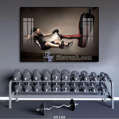 File gốc File tranh treo phòng gym GYM148 (cho in ấn) từ kho Filetranh