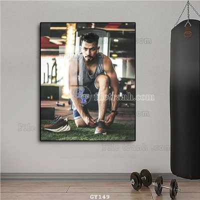 File gốc in ấn File tranh treo phòng gym GYM149 chất lượng vượt trội
