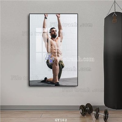 File tranh File tranh treo phòng gym GYM162 (gốc) chủ đề động vật