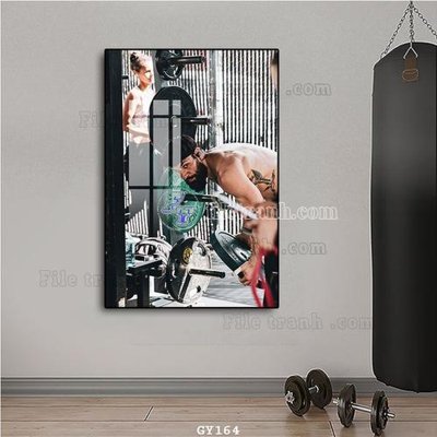 File gốc File tranh treo phòng gym GYM164 (AI/EPS) cho in ấn