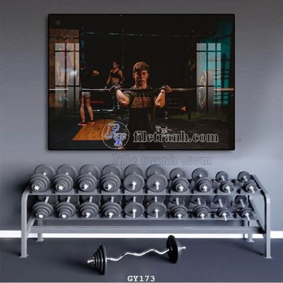 File gốc File tranh treo phòng gym GYM173 (trang trí) cho phòng khách