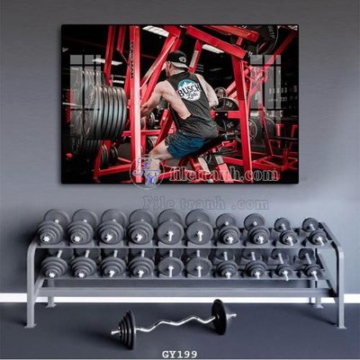 File tranh PSD File tranh treo phòng gym GYM199 chất lượng cao