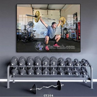 File tranh File tranh treo phòng gym GYM204 (gốc) chủ đề thành phố