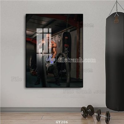 File gốc File tranh treo phòng gym GYM206 (ảnh chi tiết) để in ấn