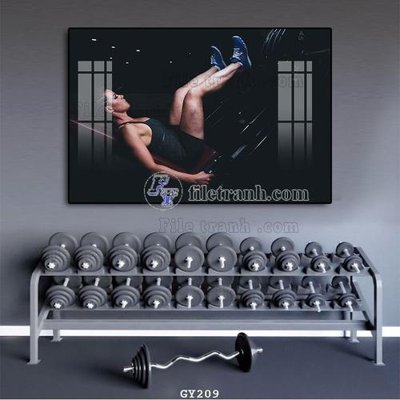Tải file File tranh treo phòng gym GYM209 (ảnh gốc) in gạch men