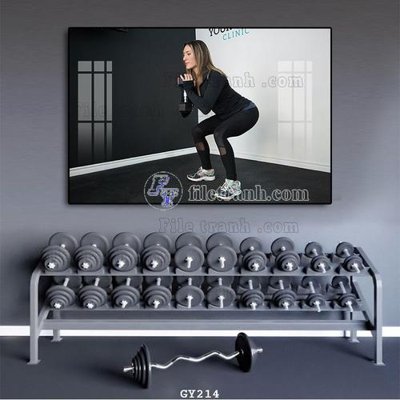 File in ấn cao cấp File tranh treo phòng gym GYM214 (file gốc)