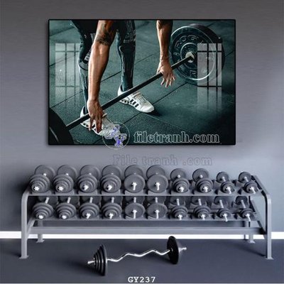 File ảnh File tranh treo phòng gym GYM237 (gốc) in PP, decal