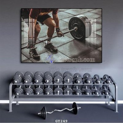 File tranh File tranh treo phòng gym GYM249 (file gốc) chủ đề phong thủy