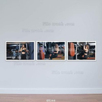 Download file gốc File tranh treo phòng gym GYM288 (in lụa) nghệ thuật