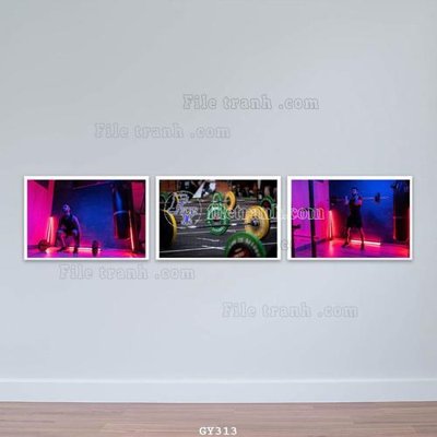 Download file gốc File tranh treo phòng gym GYM313 (in mica) trang trí