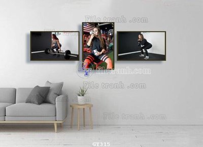 File tranh quảng cáo File tranh treo phòng gym GYM315 (file gốc) chuyên nghiệp