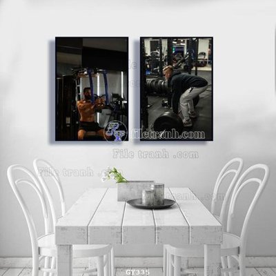 File gốc File tranh treo phòng gym GYM335 (trang trí) phòng ngủ