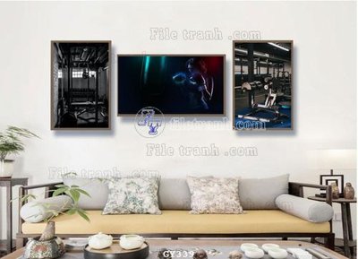 Tải file File tranh treo phòng gym GYM339 (gốc) làm tranh trang trí