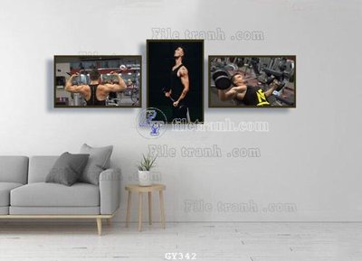 File tranh quảng cáo File tranh treo phòng gym GYM342 (file gốc) chuyên nghiệp