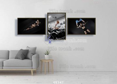 File tranh quảng cáo File tranh treo phòng gym GYM347 (download file gốc)
