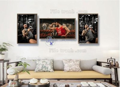 File PSD File tranh treo phòng gym GYM356 (gốc) nhiều lớp (multi-layer)