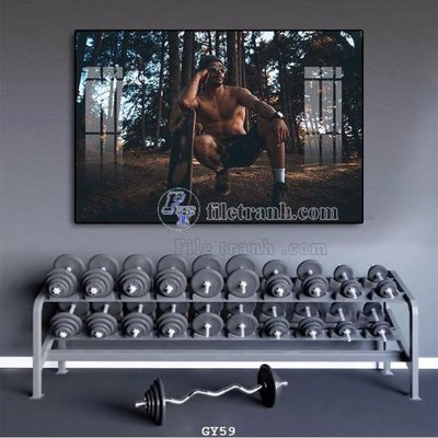 File PSD File tranh treo phòng gym GYM59 (bản gốc) cho nhà in