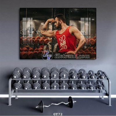 File gốc File tranh treo phòng gym GYM72 (phong cách) châu Âu