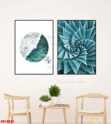 File in trần File tranh bộ hiện đại HD10023 (bản gốc 3D) sống động