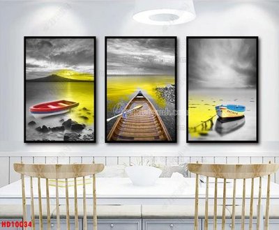 File tranh File tranh bộ hiện đại HD10034 (bản gốc) treo phòng ăn