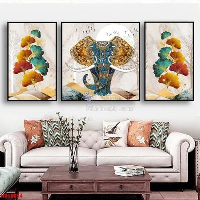 Download file gốc File tranh bộ hiện đại HD10054 (in lụa) tranh 3D