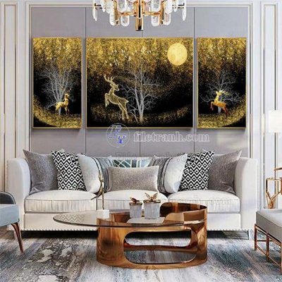 File PSD File tranh bộ hiện đại HD10163 (bản gốc) đã tách nền