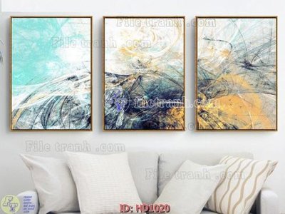 File gốc File tranh hiện đại HD1020 (ảnh chi tiết) để in trần
