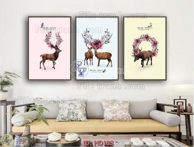 File in trần File tranh hiện đại HD103 (file gốc) xuyên sáng