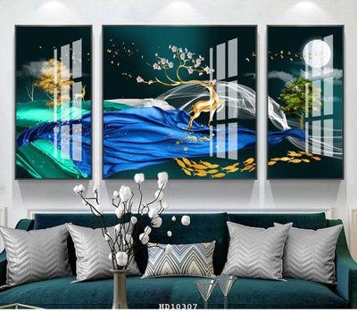 File tranh File tranh hiện đại pha lê gương HD10307 (file gốc) chuẩn màu in