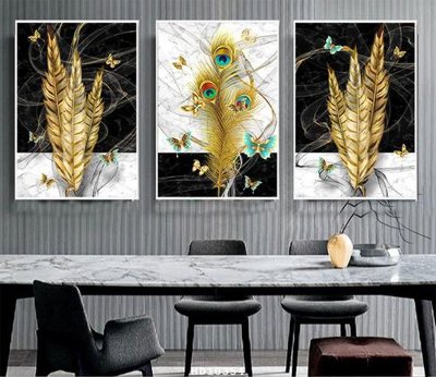 File in ấn File tranh hiện đại pha lê gương HD10354 chuyên nghiệp