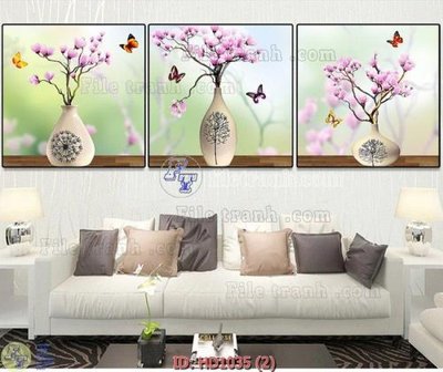 File tranh File tranh hiện đại HD1035 (bản gốc) in lụa 5D