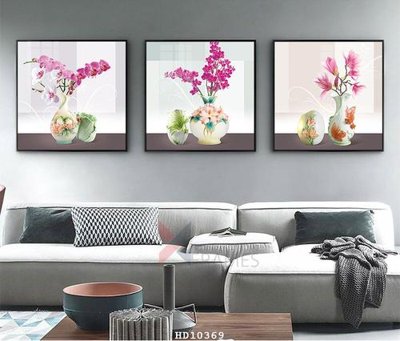 File tranh File tranh hiện đại pha lê gương HD10369 (gốc) in vải canvas