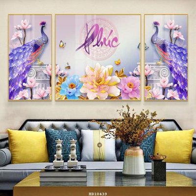 File gốc File tranh hiện đại pha lê gương HD10439 (in 3D) cho trang trí