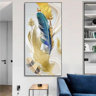 Tải file File tranh treo hiện đại HD10858 (gốc) chủ đề phong thủy