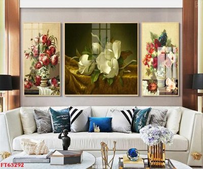 File in trần File tranh treo hiện đại HD10892 (bản gốc) hoa văn