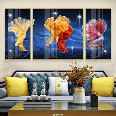 File in trần File tranh treo hiện đại HD10906 (bản gốc 3D) sống động