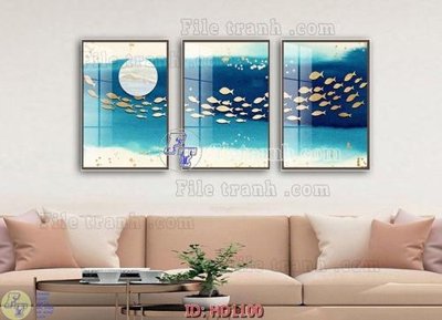 File in mica File tranh hiện đại HD1100 (bản gốc) sắc sảo