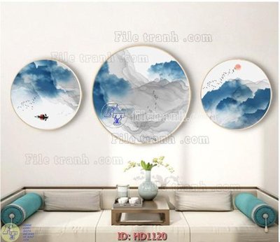 Hình ảnh file gốc in lụa File tranh hiện đại HD1120