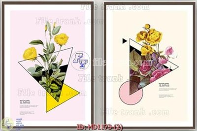 File tranh gốc File tranh hiện đại HD1173 (bản quyền) file PSD