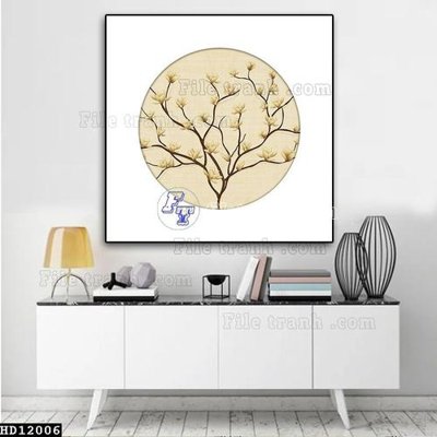 File tranh gốc in trần nhà File tranh hiện đại pha lê gương HD12006 3D