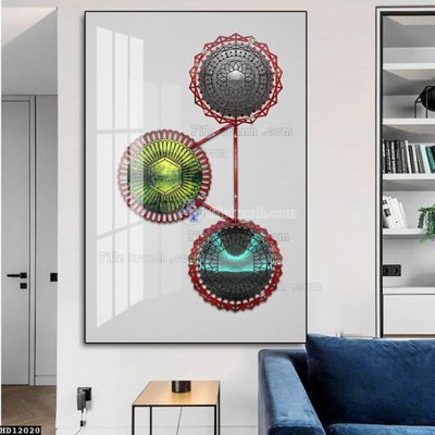 File gốc File tranh hiện đại pha lê gương HD12020 (trang trí) cho phòng khách