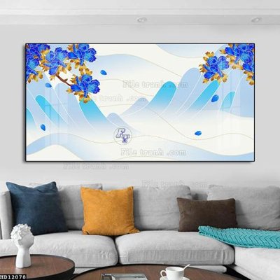 File PSD in ấn File tranh hiện đại pha lê gương HD12078 (chất lượng cao)