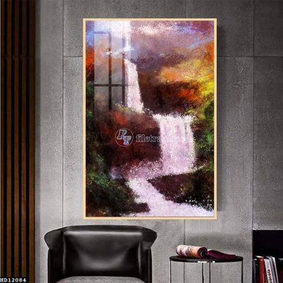 File in trần File tranh hiện đại pha lê gương HD12084 (bản gốc) phong cảnh