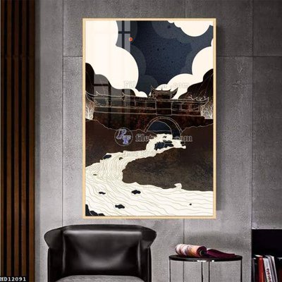 File tranh File tranh hiện đại pha lê gương HD12091 (gốc) chủ đề trẻ em