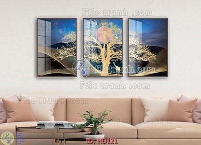 File tranh gốc File tranh hiện đại HD121 (bản quyền) file PSD